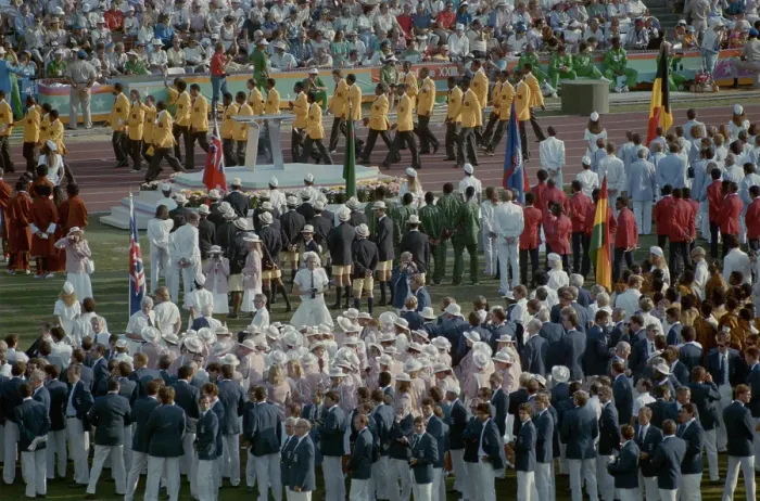 Framed Print : 1984 Summer Olympics - Opening Ceremony Framed Print : 1984 Summer Olympics - Opening Ceremony