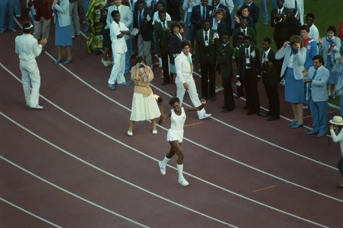Framed Print : 1984 Summer Olympics - Opening Ceremony Framed Print : 1984 Summer Olympics - Opening Ceremony