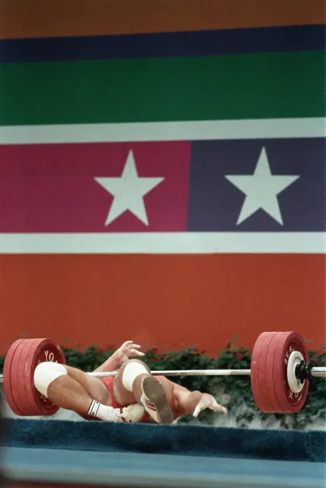 Framed Print : 1984 Summer Olympics - Super Heavyweight Weightlifting Framed Print : 1984 Summer Olympics - Super Heavyweight Weightlifting