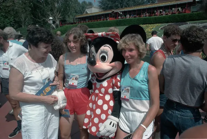 Framed Print : 1984 Summer Olympics - West German Athletes Visit Disneyland Framed Print : 1984 Summer Olympics - West German Athletes Visit Disneyland