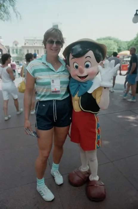 Framed Print : 1984 Summer Olympics - West German Athletes Visit Disneyland Framed Print : 1984 Summer Olympics - West German Athletes Visit Disneyland