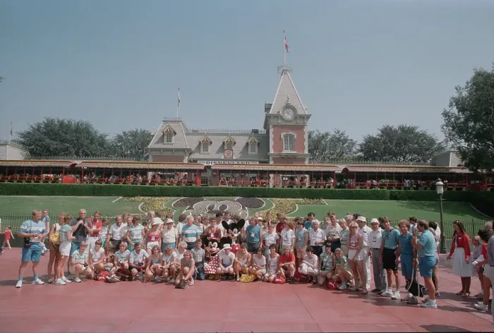 Framed Print : 1984 Summer Olympics - West German Athletes Visit Disneyland Framed Print : 1984 Summer Olympics - West German Athletes Visit Disneyland