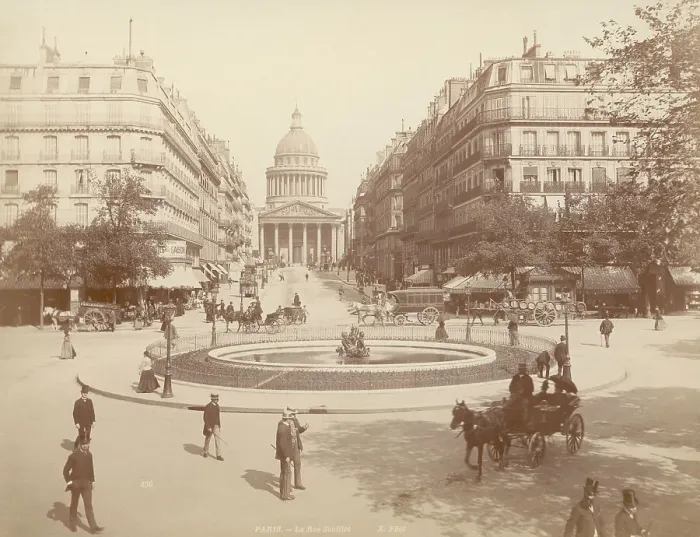 Framed Print : 19th Century Paris Street Scene Framed Print : 19th Century Paris Street Scene