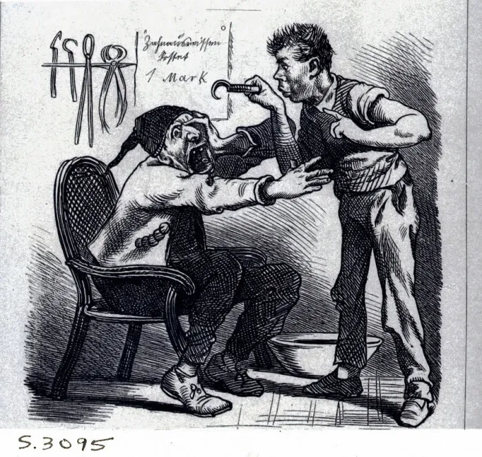 Framed Print : 19Th Century Rural Dentist Engraving Framed Print : 19Th Century Rural Dentist Engraving