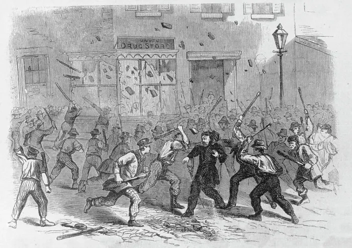 Framed Print : 19th-Century Woodcut of the Murder of Colonel H.F. O'Brien Framed Print : 19th-Century Woodcut of the Murder of Colonel H.F. O'Brien