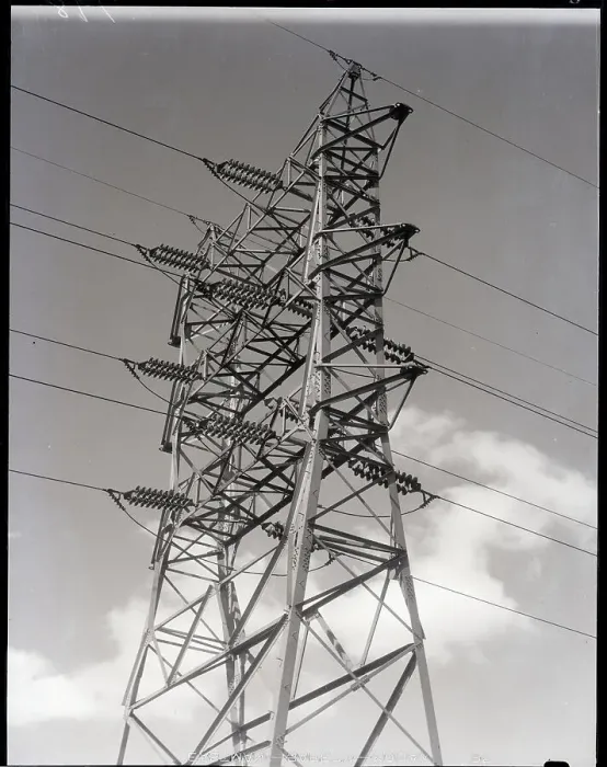 Framed Print : 200, 000-Volt Transmission Tower
