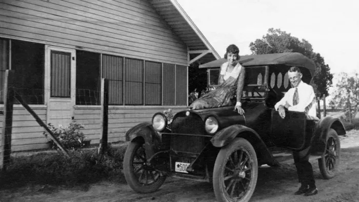 Framed Print : 30-35 years, adults, antique, archival, automobile, b, black & white, car, caucasian Framed Print : 30-35 years, adults, antique, archival, automobile, b, black & white, car, caucasian