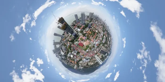 Framed Print : 360 Aerial View of Penang, Malaysia Framed Print : 360 Aerial View of Penang, Malaysia