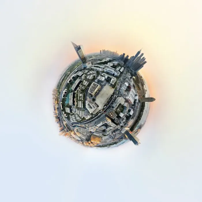 Framed Print : 360A Aerial Dubai Media City Framed Print : 360A Aerial Dubai Media City