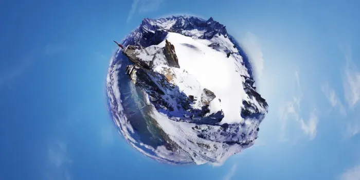 Framed Print : 360A aerial view of Chamonix, France Framed Print : 360A aerial view of Chamonix, France