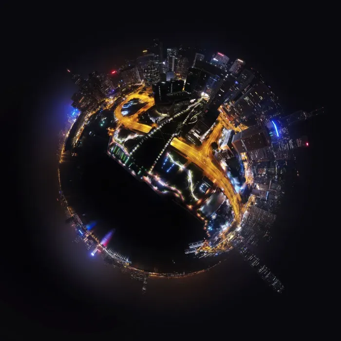 Framed Print : 360A Panorama of Hong Kong Island Framed Print : 360A Panorama of Hong Kong Island