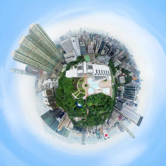 Framed Print : 360A View of Kowloon Park, Hong Kong Framed Print : 360A View of Kowloon Park, Hong Kong