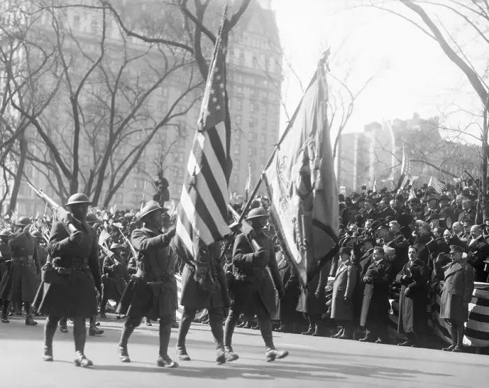 Framed Print : 369Th Colored Infantry On Parade
