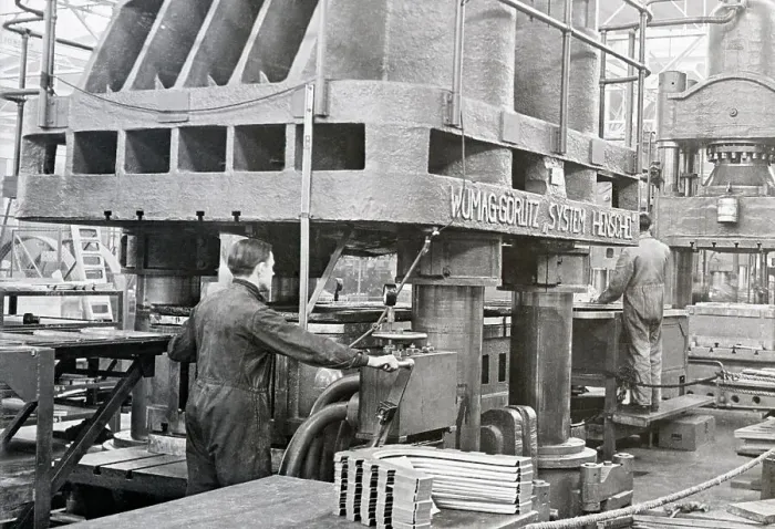 Framed Print : 4000-Ton Press In Aircraft Factory Framed Print : 4000-Ton Press In Aircraft Factory