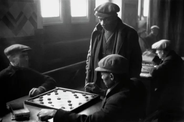 Framed Print : Your Move. Seamen playing draughts, Cardiff, March 1939 Framed Print : Your Move. Seamen playing draughts, Cardiff, March 1939