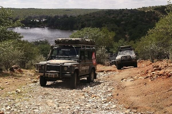 4X4 Vehicles on a Dirt Road