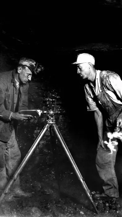 Framed Print : 521, adults, antique, black & white, caucasian, co-worker, coal mine, cropped, full-length