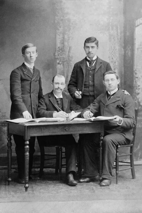 Framed Print : 521, adults, antique, black & white, business, businessmen, businesspeople, caucasian Framed Print : 521, adults, antique, black & white, business, businessmen, businesspeople, caucasian