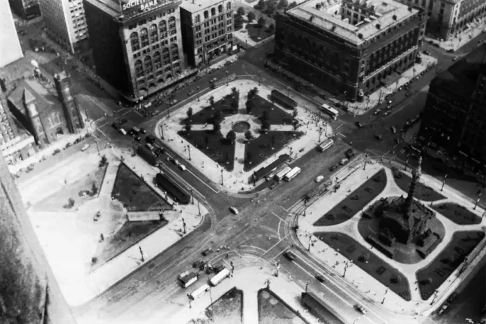 Framed Print : 521, aerial view, antique, architecture, black & white, buildings, city, cityscape Framed Print : 521, aerial view, antique, architecture, black & white, buildings, city, cityscape