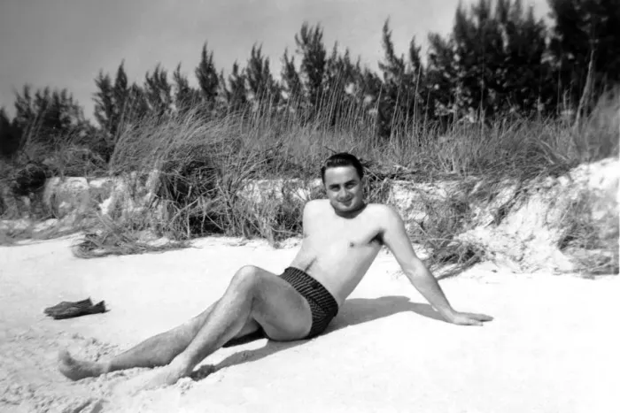 Framed Print : 522, adult, antique, beach, black & white, brunette, caucasian, eye contact, full-length Framed Print : 522, adult, antique, beach, black & white, brunette, caucasian, eye contact, full-length