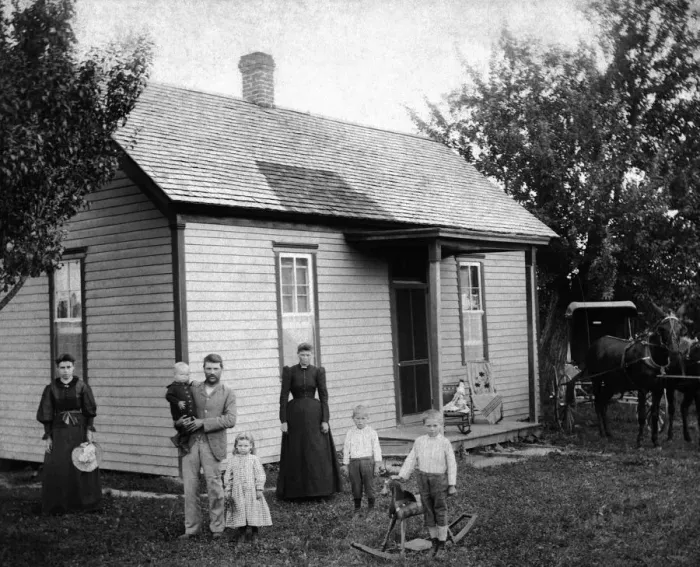 Framed Print : 522, adults, antique, baby, black & white, boys, building, caucasian, children, equine Framed Print : 522, adults, antique, baby, black & white, boys, building, caucasian, children, equine