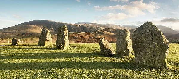 1 2 3. 6 stones from Castlerigg Stone Circle near Keswick in the Lake District