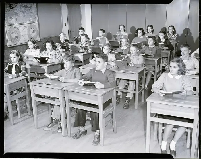 Framed Print : 8th Grade Classroom
