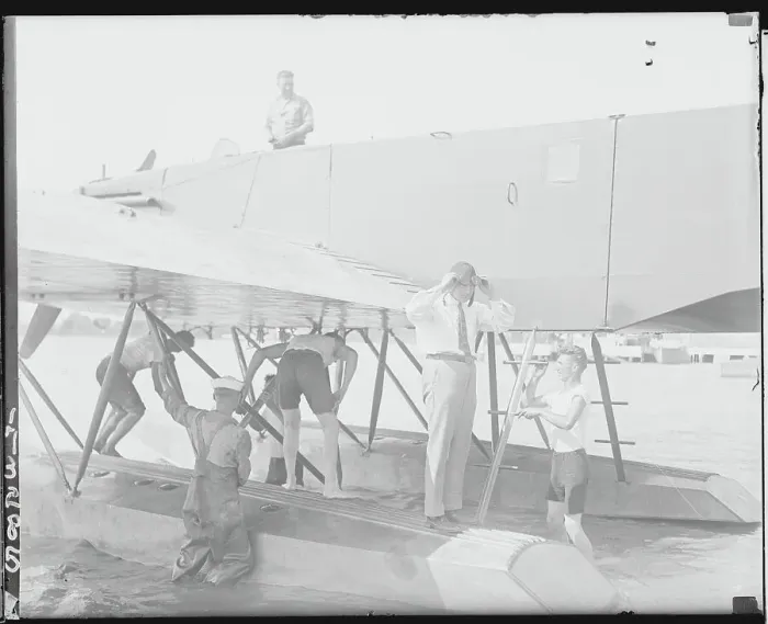 Framed Print : A. G. H. Fokker and His Airplane Framed Print : A. G. H. Fokker and His Airplane