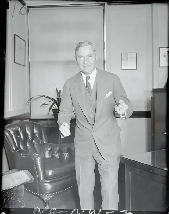 Framed Print : A. Harry Moore in an Encouraging Pose Framed Print : A. Harry Moore in an Encouraging Pose