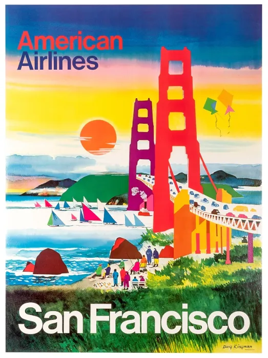 Framed Print : AA San Francisco Poster Framed Print : AA San Francisco Poster