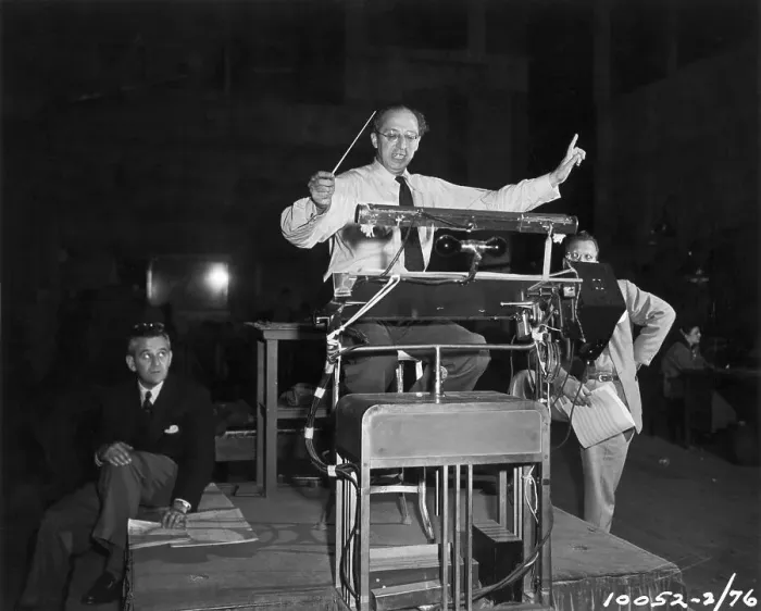 Framed Print : Aaron Copland Conducting; Seated Framed Print : Aaron Copland Conducting; Seated
