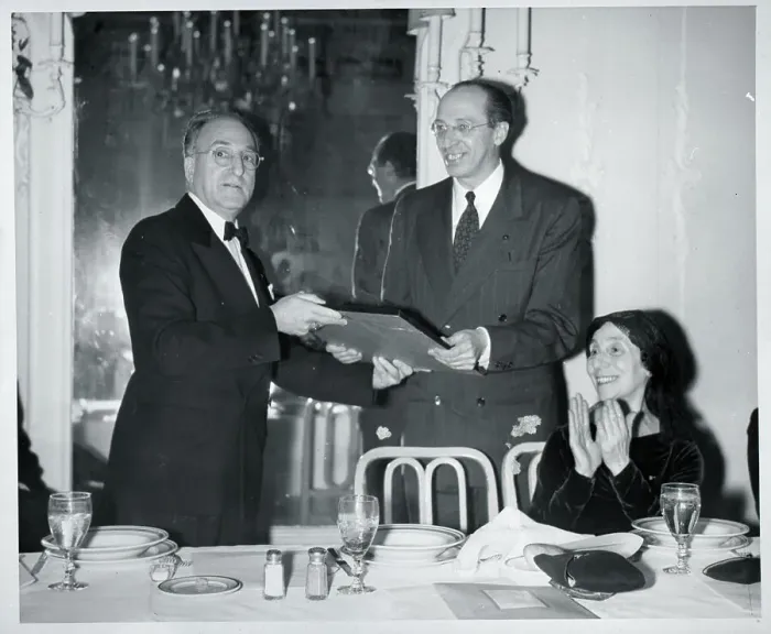 Framed Print : Aaron Copland Presented With Award Framed Print : Aaron Copland Presented With Award