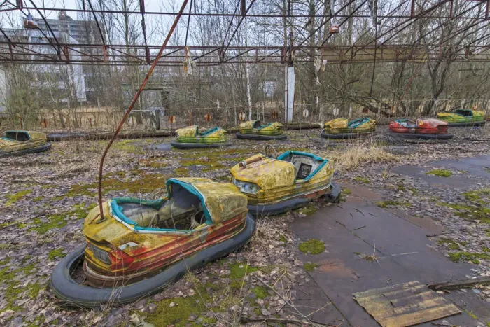 Framed Print : Abandoned attraction in the Chernobyl zone Framed Print : Abandoned attraction in the Chernobyl zone