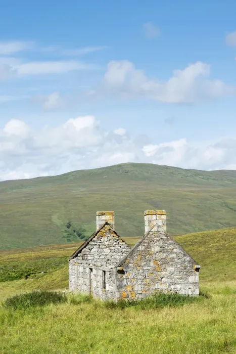 Framed Print : Abandoned and dilapidated cottage from the time of the Highland Clearances, Alltnacaillich, Northern Highlands, Scotland, United Kingdom Framed Print : Abandoned and dilapidated cottage from the time of the Highland Clearances, Alltnacaillich, Northern Highlands, Scotland, United Kingdom