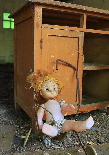 Abandoned doll within the Chernobyl exclusion zone
