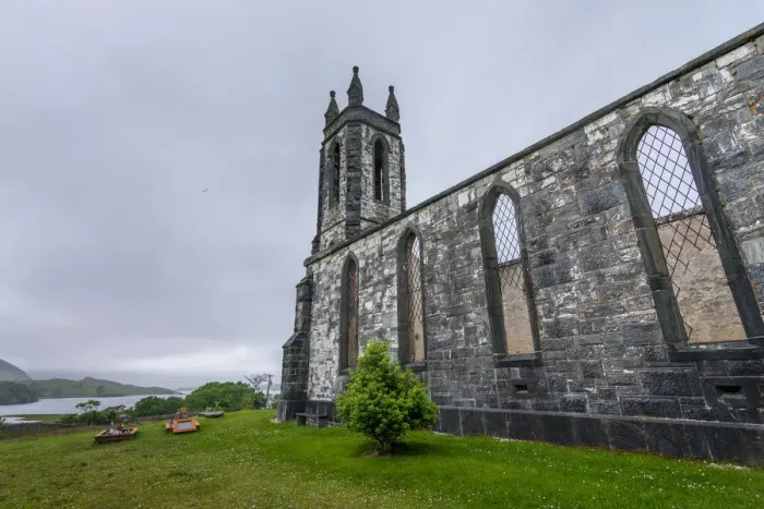 Framed Print : The abandoned Dunlewey Church Framed Print : The abandoned Dunlewey Church