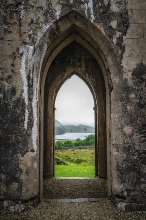 Framed Print : The abandoned Dunlewey Church Framed Print : The abandoned Dunlewey Church