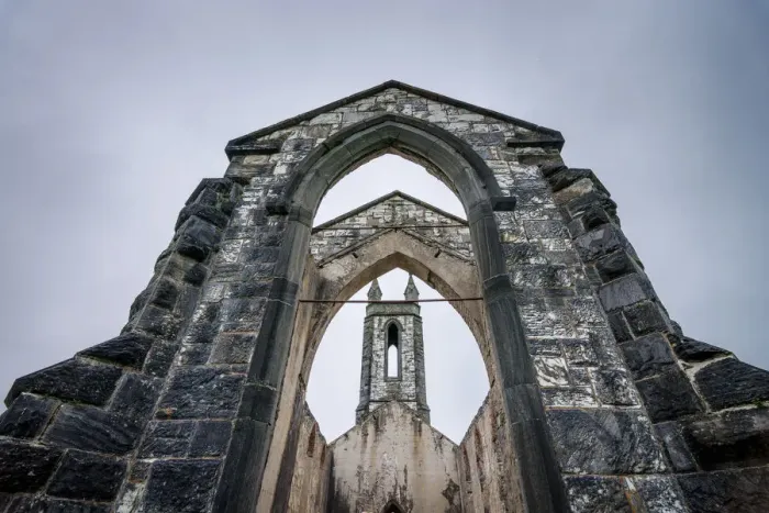 Framed Print : The abandoned Dunlewey Church Framed Print : The abandoned Dunlewey Church