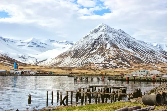 Framed Print : Abandoned jetties, Siglufjordur Framed Print : Abandoned jetties, Siglufjordur