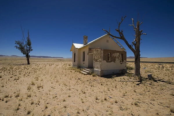 Abandoned railway station at Garub in Namib Desert between Aus and Luderitz, Namibia