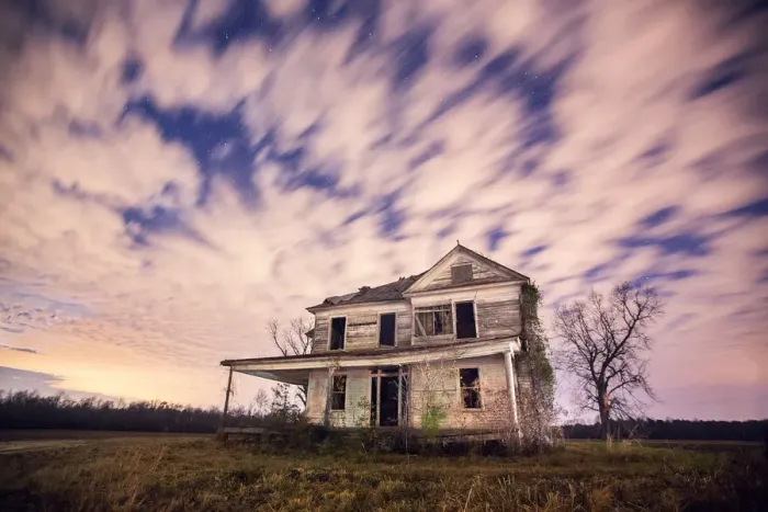 Framed Print : Abandoned Rural Farmhouse Framed Print : Abandoned Rural Farmhouse