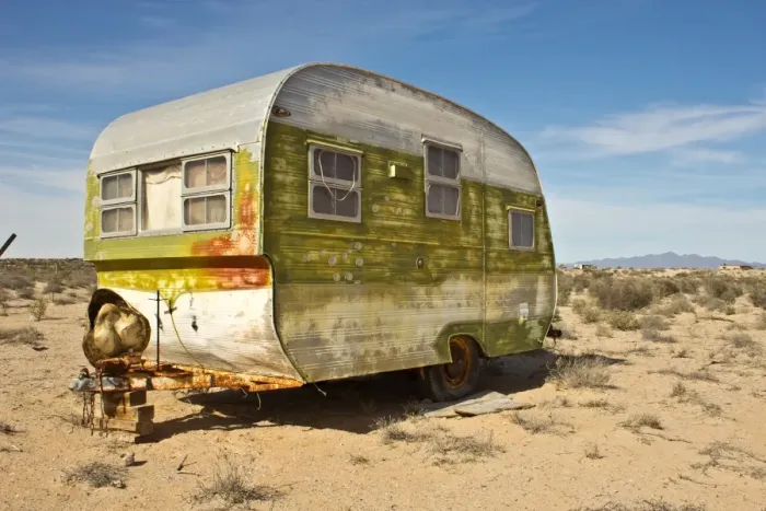 Framed Print : Abandoned Trailer in Sonora Desert Framed Print : Abandoned Trailer in Sonora Desert