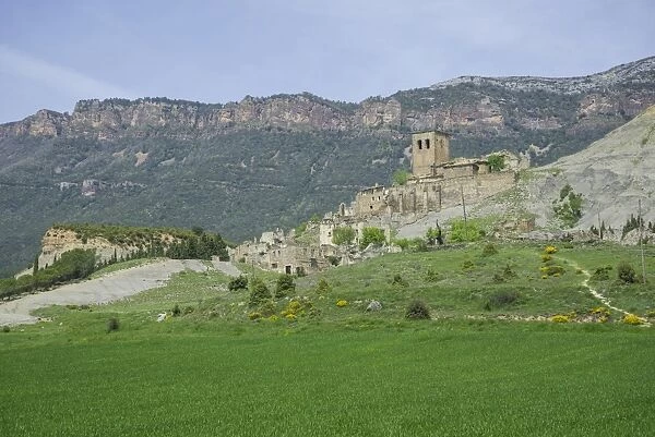 Abandoned village, Sigues, Aragon, Spain