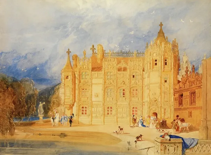 Framed Print : The Abbatial House, Saint-Ouen Abbey Church, an important Gothic church in Rouen, Normandy, 1830, France, painting by John Sell Cotman, Historic, digitally restored reproduction from a 19th century original Framed Print : The Abbatial House, Saint-Ouen Abbey Church, an important Gothic church in Rouen, Normandy, 1830, France, painting by John Sell Cotman, Historic, digitally restored reproduction from a 19th century original