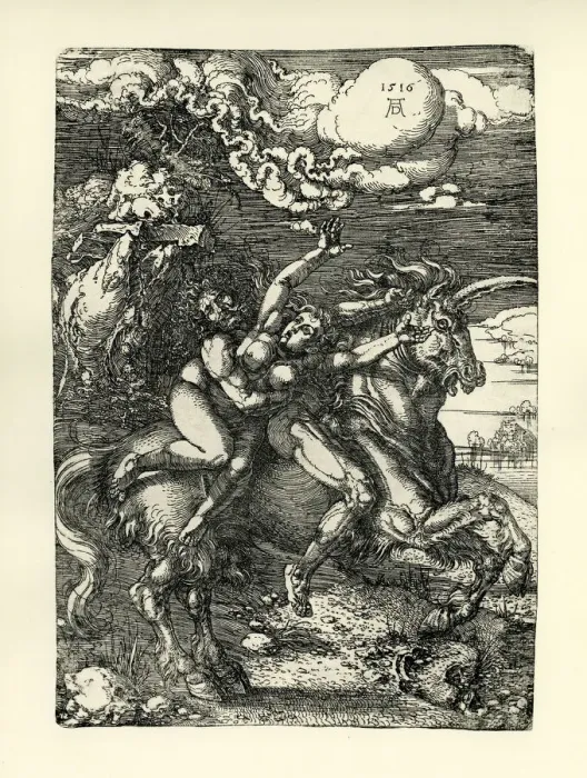 Framed Print : Abduction of Proserpine on a Unicorn Framed Print : Abduction of Proserpine on a Unicorn