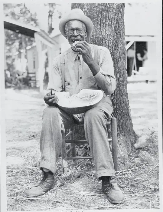 Framed Print : Abe Wright Eating A Watermelon Framed Print : Abe Wright Eating A Watermelon