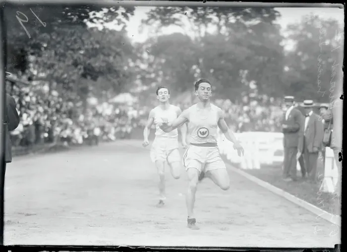 Framed Print : Abel Kiviat Winning a Race Framed Print : Abel Kiviat Winning a Race