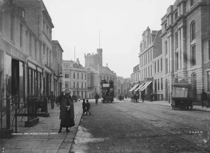 Framed Print : Aberdeen. Free Church College, later Christs College, Aberdeen, circa 1895 Framed Print : Aberdeen. Free Church College, later Christs College, Aberdeen, circa 1895