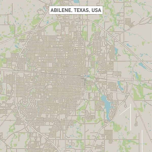 Abilene Texas US City Street Map