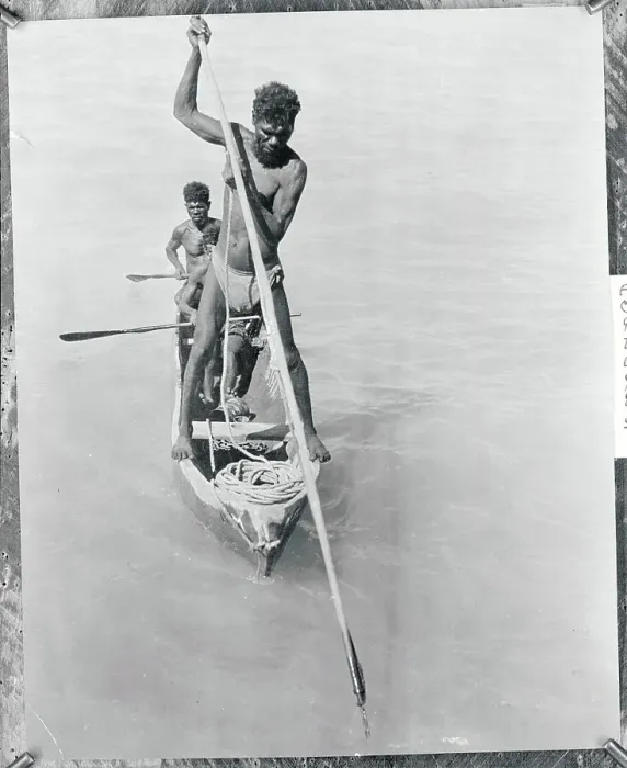 Framed Print : Aborigines Fishing
